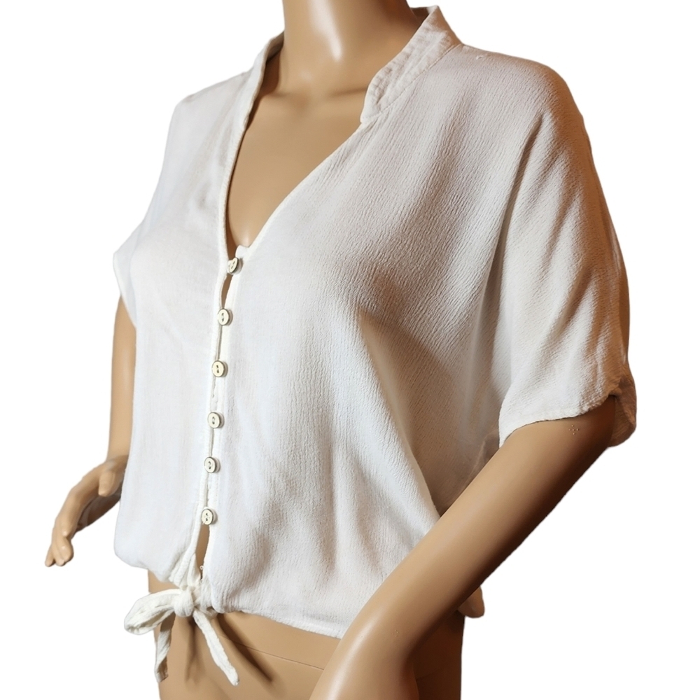 Mind Code Gauzy Blouse, Light And Flowy. - image 1